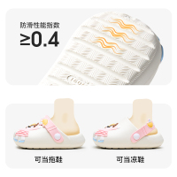 幸福玛丽儿童洞洞鞋女童2025夏季新款防滑软底外穿凉拖卡通沙滩鞋