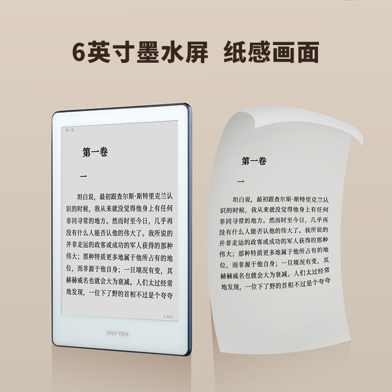 科大讯飞(iFLYTEK)电子书阅读器 R1-Pro 标准版墨水屏电纸书电子纸 小屏阅读器 AI听书 6英寸 16G
