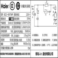 Haier/海尔 BCD-196TMPI 196升两门双开家用节能租房宿舍电冰箱