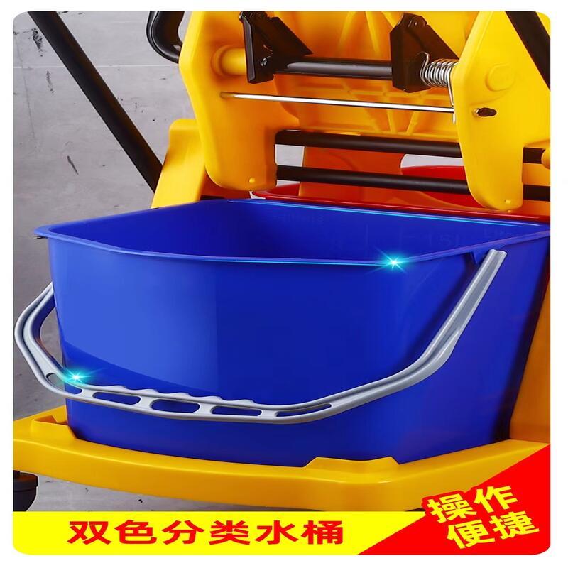 德力彩 榨水车 拖把挤水桶 46升 个高清大图