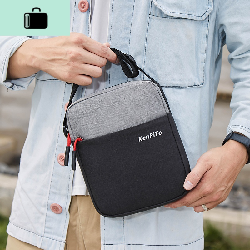 迷你单肩小背包男士潮牌个性百搭休闲斜挎包小型随身学生简约包包new