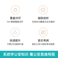 [公安思维导图] [正版]公考2024人民警察招录考试公安思维导图公安基础知识2023省考公务员考试国考公安专业知识招警