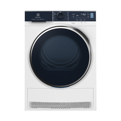 伊莱克斯（Electrolux）9公斤欧洲进口烘干机热泵低温护衣 除菌除螨 防皱易烫清新除味干衣机 EDH903BEWN