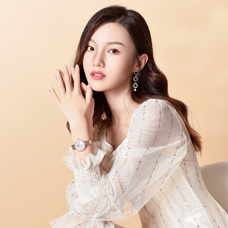 天王女士手表星辰系列优雅时尚钢带石英表新款轻奢防水女表31194