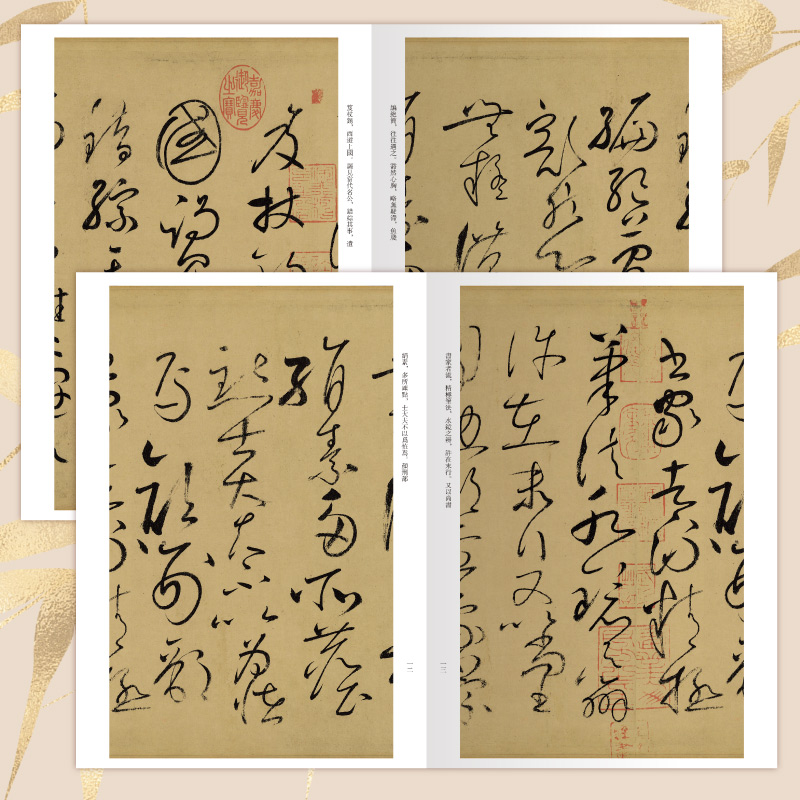 [正版]怀素自叙帖原帖草书中国书法经典初学者入门字帖毛笔简体旁注毛笔字帖书法 初学成人学生临摹帖 古帖练毛笔书法赏析教高清大图