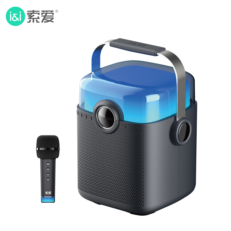 索爱SH08无线蓝牙音箱无线麦克风一体电视k歌家用唱歌话筒手机全民天籁演讲教学广场舞手提音响大音量低音炮高清大图