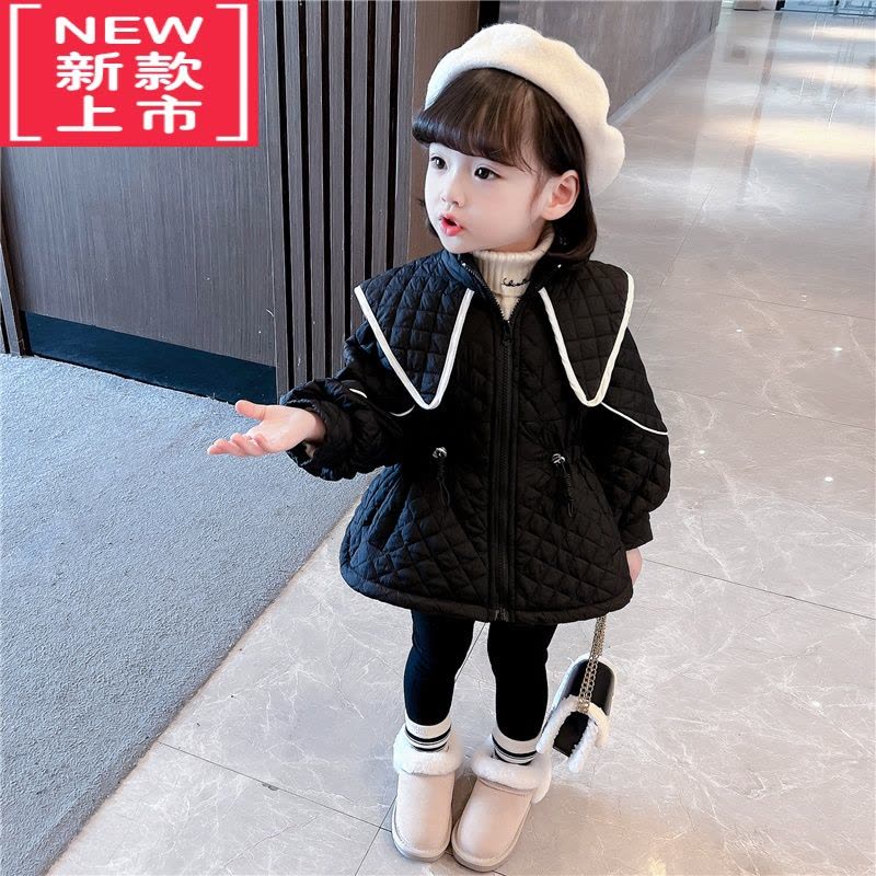 可莉允女童棉服冬季2022新款洋气宝宝薄棉衣冬装加厚外套儿童公主棉袄潮图片