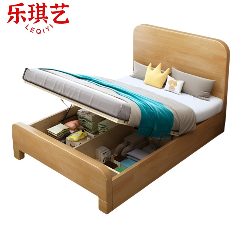 乐琪艺 实木床 LQY-SMC-M3 张高清大图