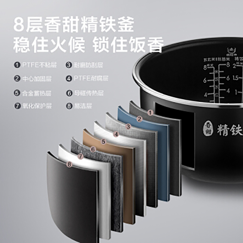 Midea 美的电饭煲 MB-FB40S701 IH电磁加热家用4升大容量智能预约多功能电饭锅