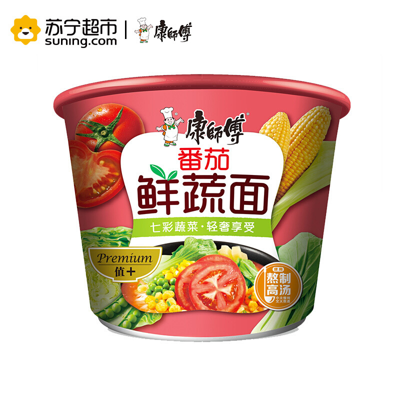 康师傅 番茄鲜蔬面整箱装 109g*12