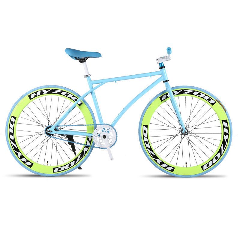 2426寸死飞自行车单速倒刹304060刀圈男女式公路车视频