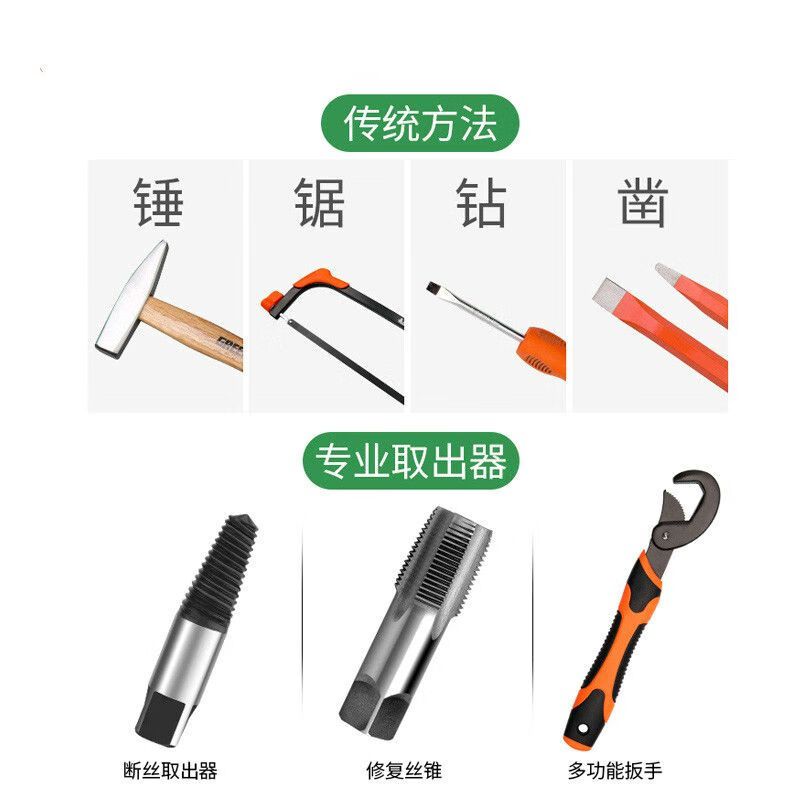 优享净 1套 螺丝取出器6件套 3-13.5mm高清大图