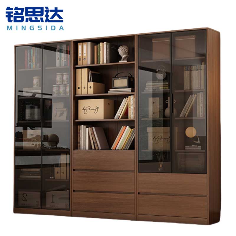 铭思达书柜D款台高清大图