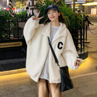 [1折价79.9元叠加优惠券]唐狮冬季外套女宽松立领韩版宽松设计感摇粒绒开衫百搭