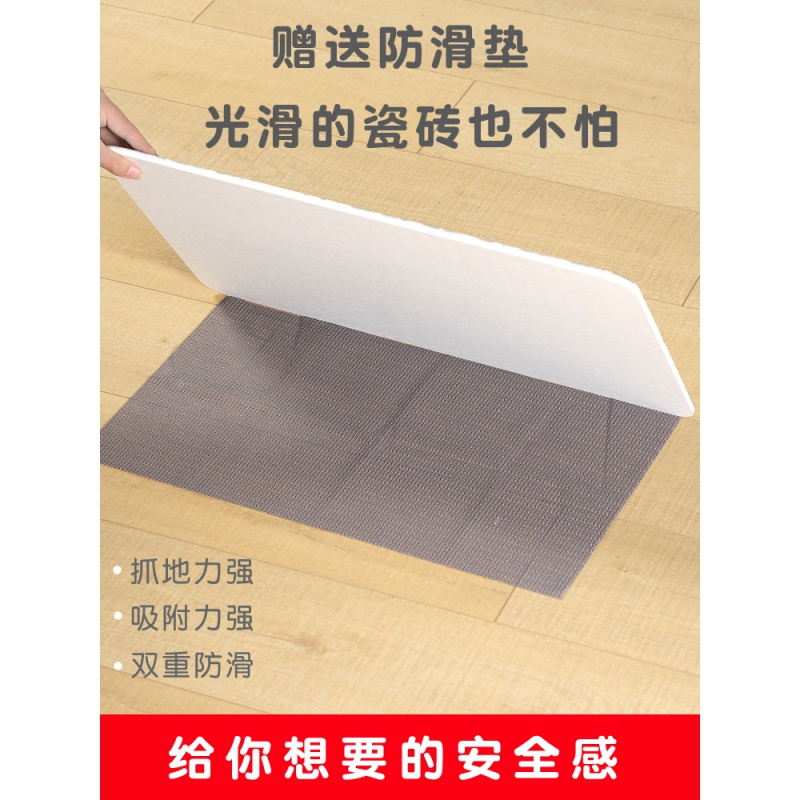 硅藻泥脚垫超吸水浴室卫生间厕所口防滑地垫海藻土速干垫子家用 三维工匠防滑垫高清大图