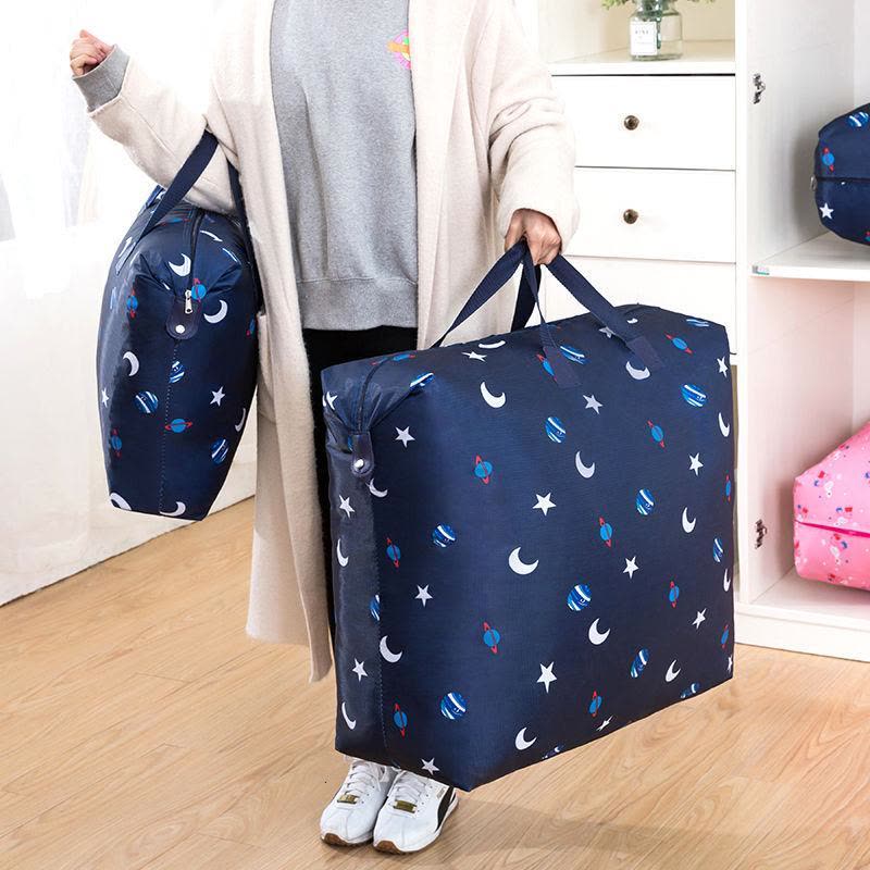 放假开学牛津布防水收纳袋被子搬家旅行李袋手提箱整理衣服袋图片