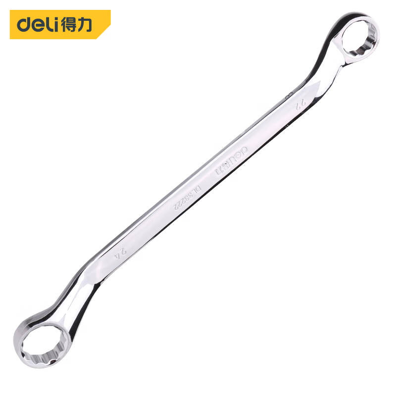 得力工具DL33222_镜面双梅花扳手22x24mm(新VI)