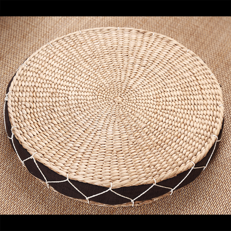 坐垫蒲草编加厚日式榻榻米坐垫跪拜佛飘窗垫子瑜伽打坐禅修垫