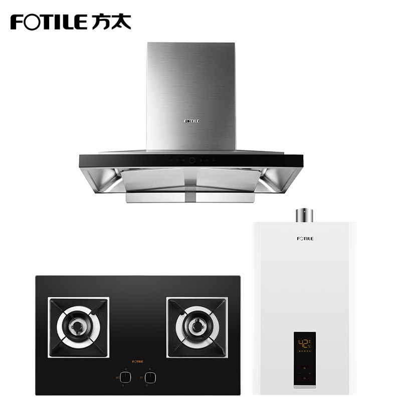 方太（FOTILE）18.5立方欧式塔型云魔方触控式抽油烟机燃气灶具热水器套餐EM71T+HC26BE+16DES