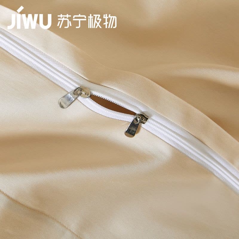 苏宁极物100支新疆长绒棉高端四件套全棉纯棉床单被套四季通用床上用品图片