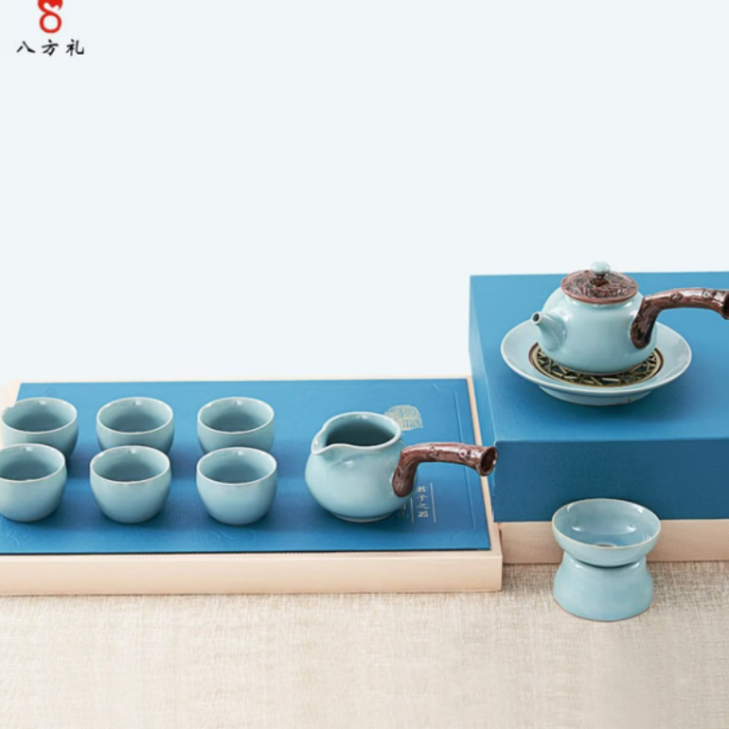 八方礼 江山如画官窑梅子青11入侧把 BFL2021-5
