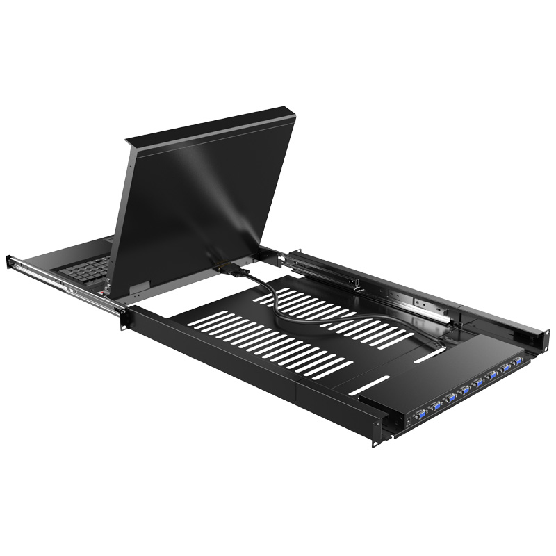 迈拓维矩MT-1708UL kvm切换器8口usb自动lcd17英寸多电脑切换8进1出高清大图