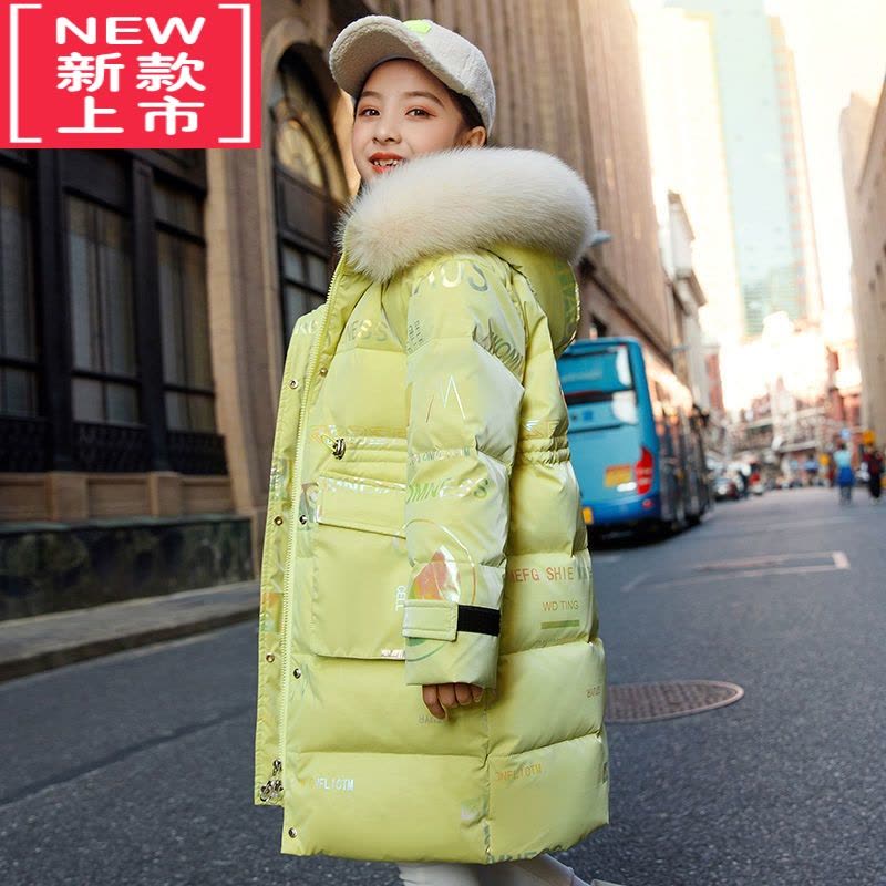 可莉允女童羽绒棉服中长款韩版洋气中大童棉衣2022冬装新款儿童厚棉外套图片