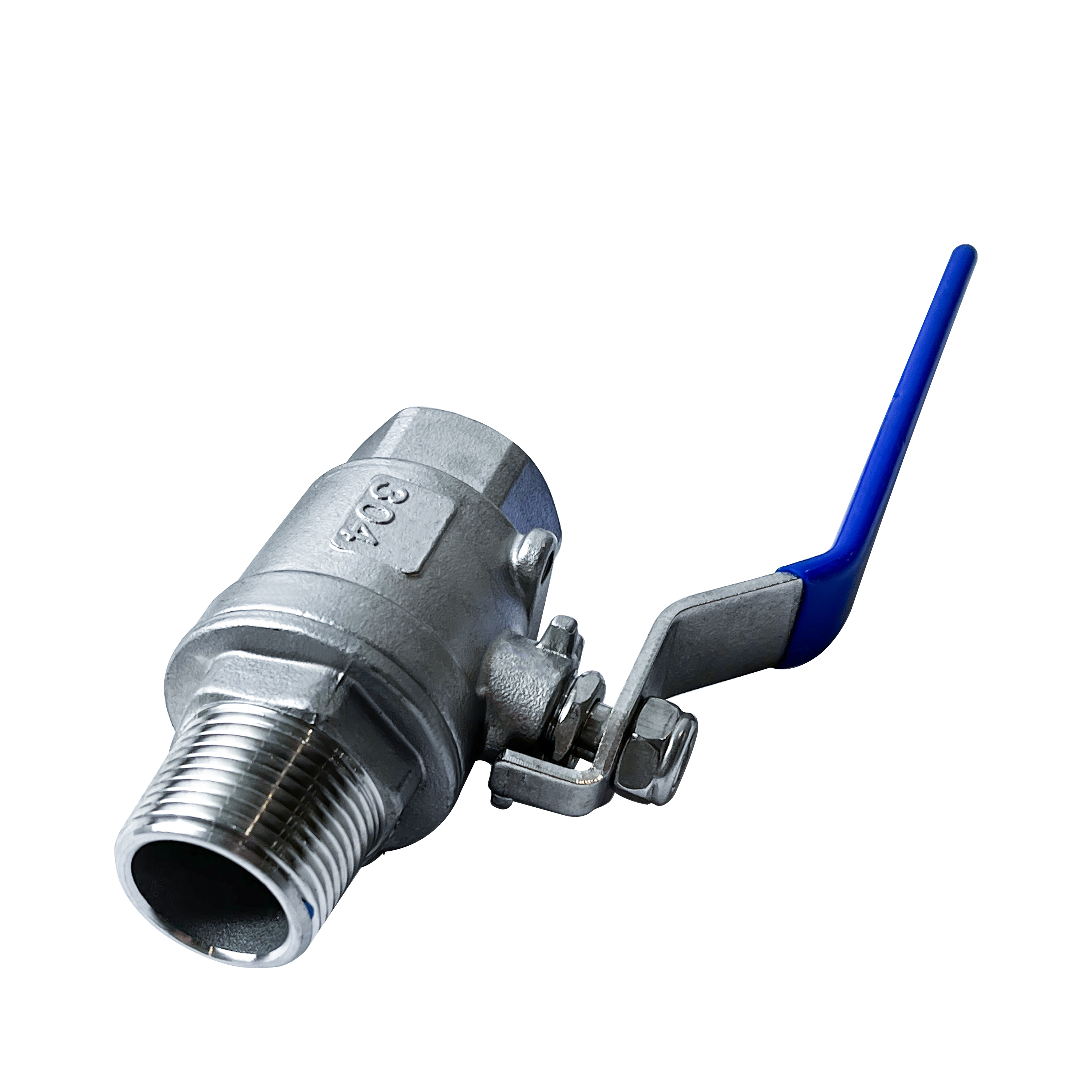 杉外山 304不锈钢二片式内外丝球阀 个高清大图