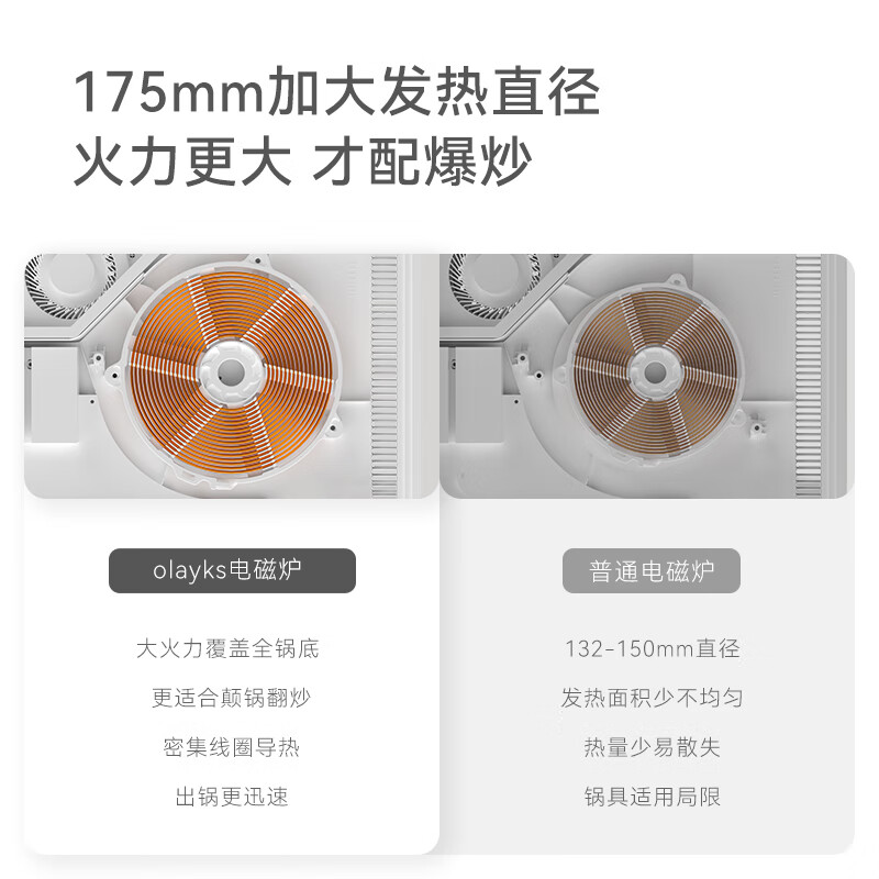 欧莱克OLAYKS 电磁炉(岩黑) OLK-C01 -DCL00102高清大图