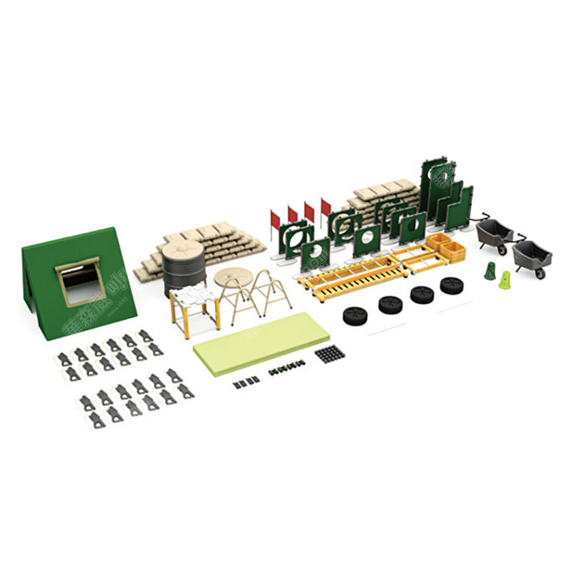 华森葳 户外运动探索区 军事体能游戏区 户外洞洞叠叠积木组高清大图