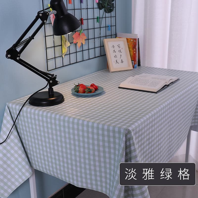 家柏饰(CORATED)桌布布艺pvc防水防油免洗格子宿舍茶几垫桌布餐桌布桌垫 北欧图片