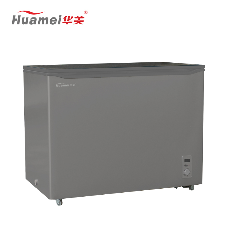 华美(Huamei)BC/BD-220升商用玻璃嵌入式冰柜 卧式冷柜 冷藏冷冻转换展示柜 卧式顶开冰柜