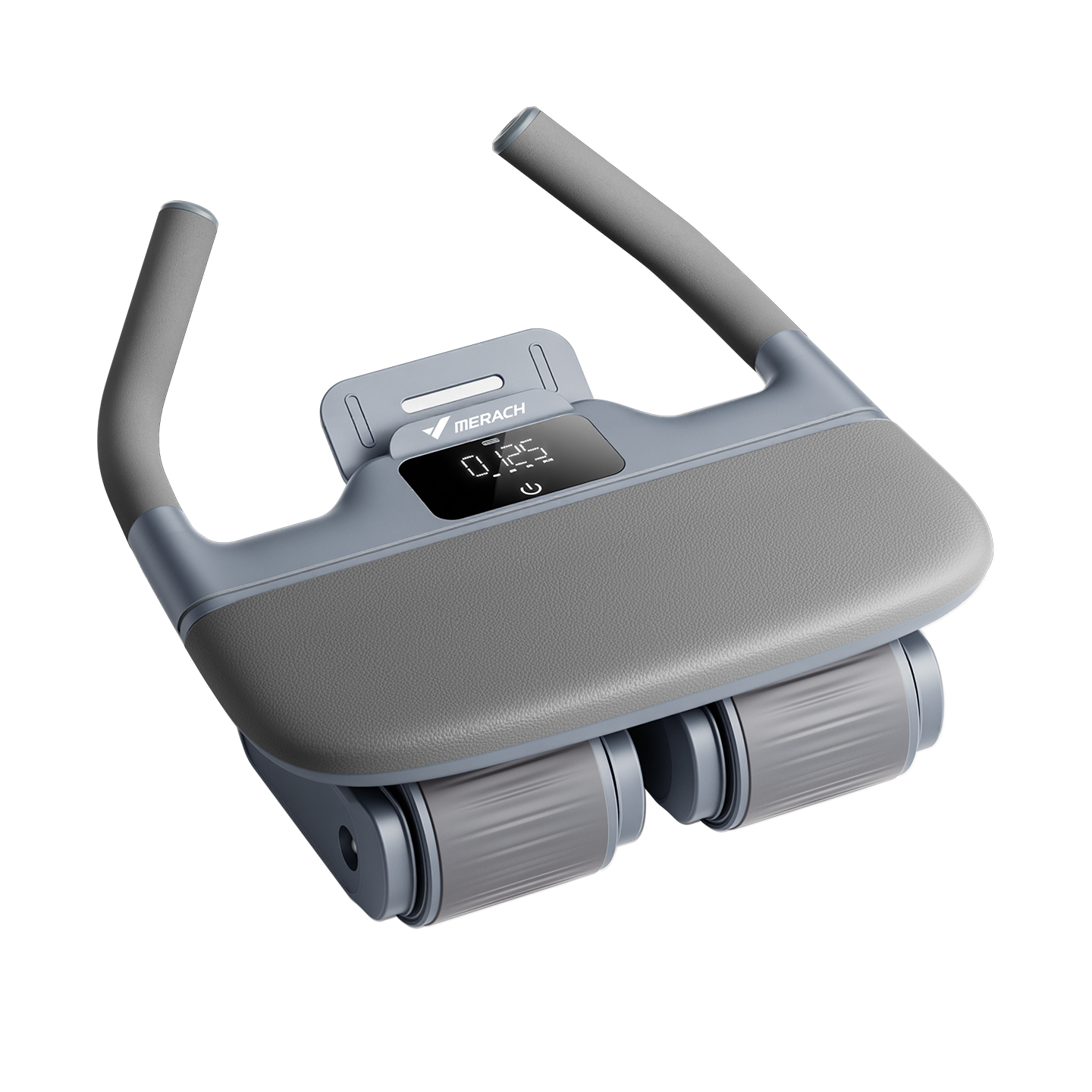 麦瑞克MERACH四轮健腹轮自动回弹肘撑智能计时卷腹腹肌训练器健身器材MR-2555灰色高清大图