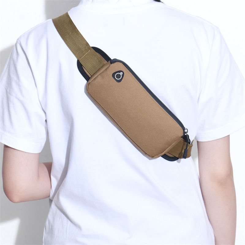 领头鸟腰包新款单层小运动跑步腰包男士干活工地放手机耐磨防水帆布