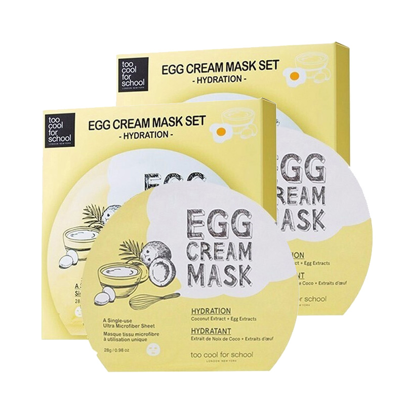 韩国进口鸡蛋面膜toocoolforschool涂酷柔滑鸡蛋面膜滋养补水涂酷面膜