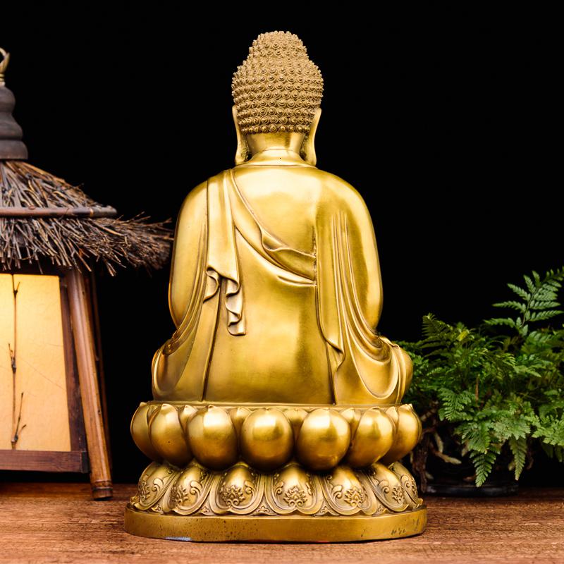 美帮汇释迦摩尼佛像 铜释迦牟尼佛像如来摆件佛堂供奉家居高清大图