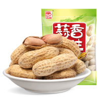 徽记 休闲零食 带壳花生 炒货 蒜香花生300g