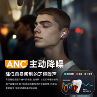 爱国者(aigo)T23蓝牙耳机(智能版)蓝牙5.4(单位:个)米色