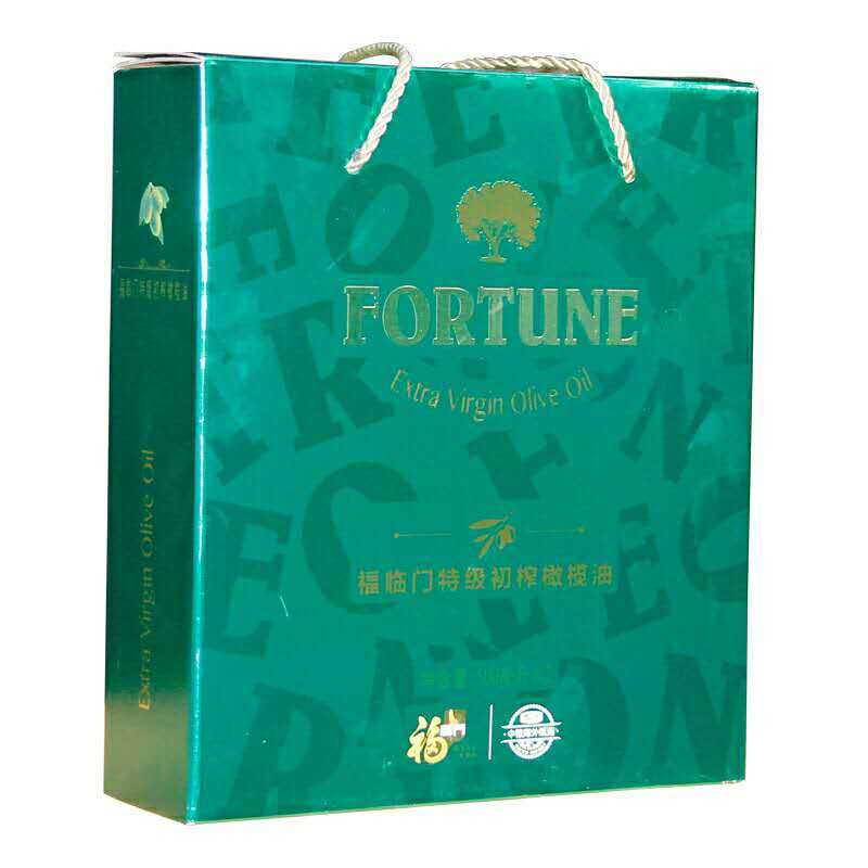 DICKINSON中粮福临门特级初榨橄榄油礼盒500ml*2食用油植物正品