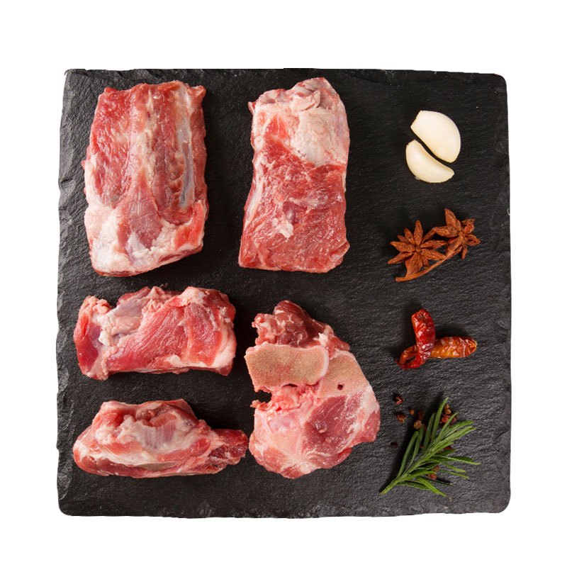 得利斯 欧得莱黑山猪颈背肉500g 生肉新鲜整肉原切冰鲜土猪肉瘦肉