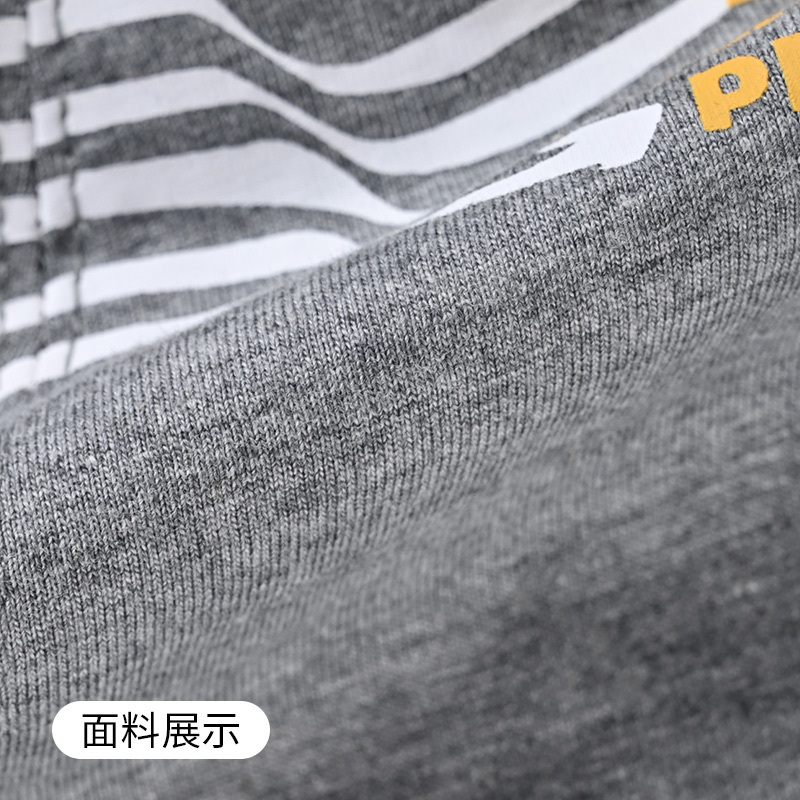 [清仓价:9.9元]铅笔俱乐部童装小男童针织中裤薄款帅气2022夏装男童儿童七分裤