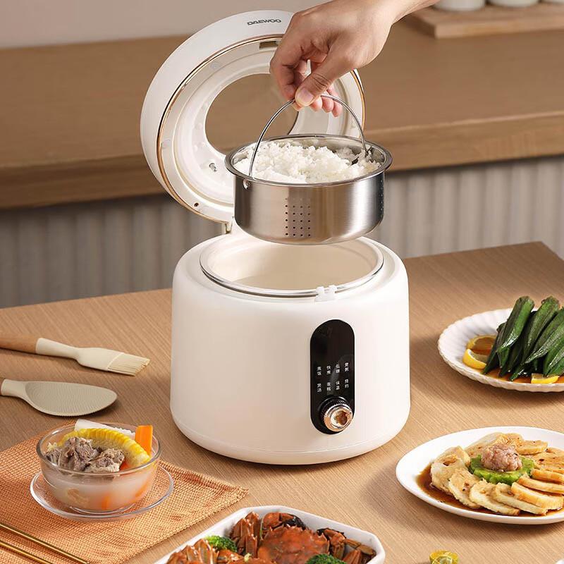 大宇(DAEWOO)电饭煲家用多功能小型宿舍电饭锅迷你可视天窗低糖饭DYFB-D240智能电饭煲2L高清大图