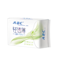 ABC卫生巾迷你巾亲柔立围日用丝薄190mm*8片