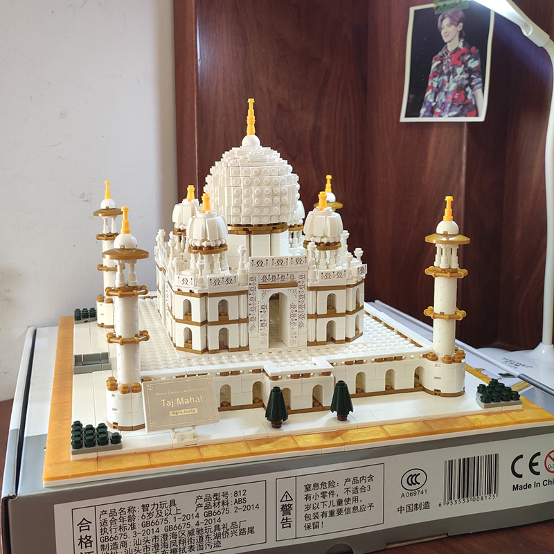 泰姬陵模型兼容乐高成人高难度建筑大型拼装模型积木玩具男孩拼装模型