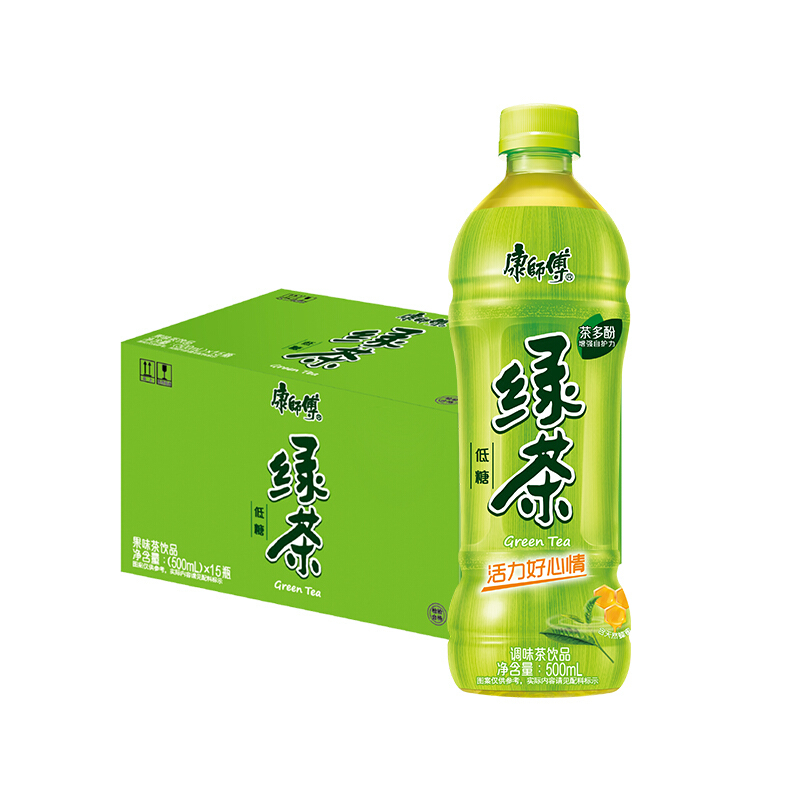 康师傅 绿茶 500ml 16瓶/箱