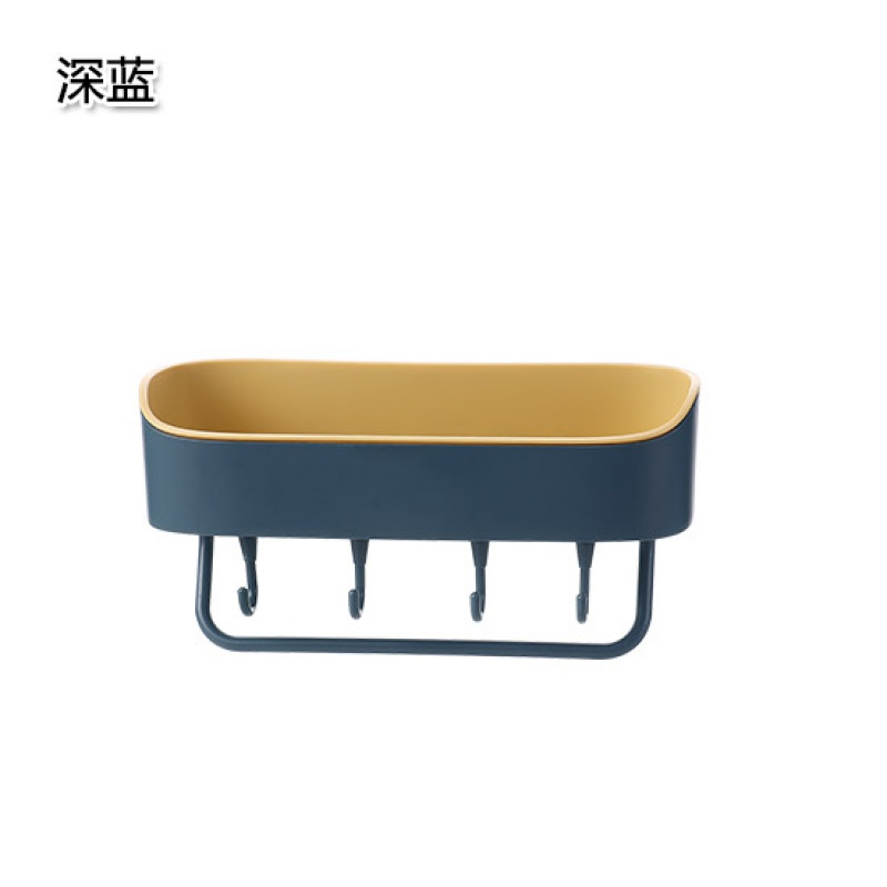 卫生间置物架浴室壁挂免打孔收纳架厕所洗手间马桶墙上塑料三角架