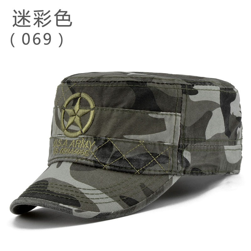 男士迷彩帽鸭舌帽夏天遮阳帽春秋季户外运动旅游帽防晒休闲平顶帽帽子