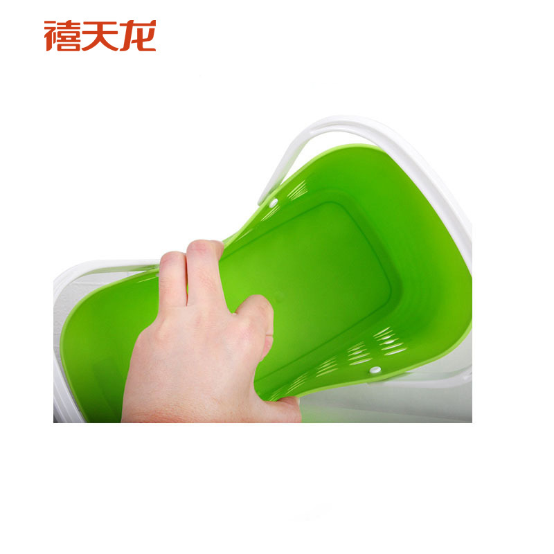 禧天龙citylong时尚手提卫浴户外沥水沐浴果蔬篮收纳蓝7081 随机色