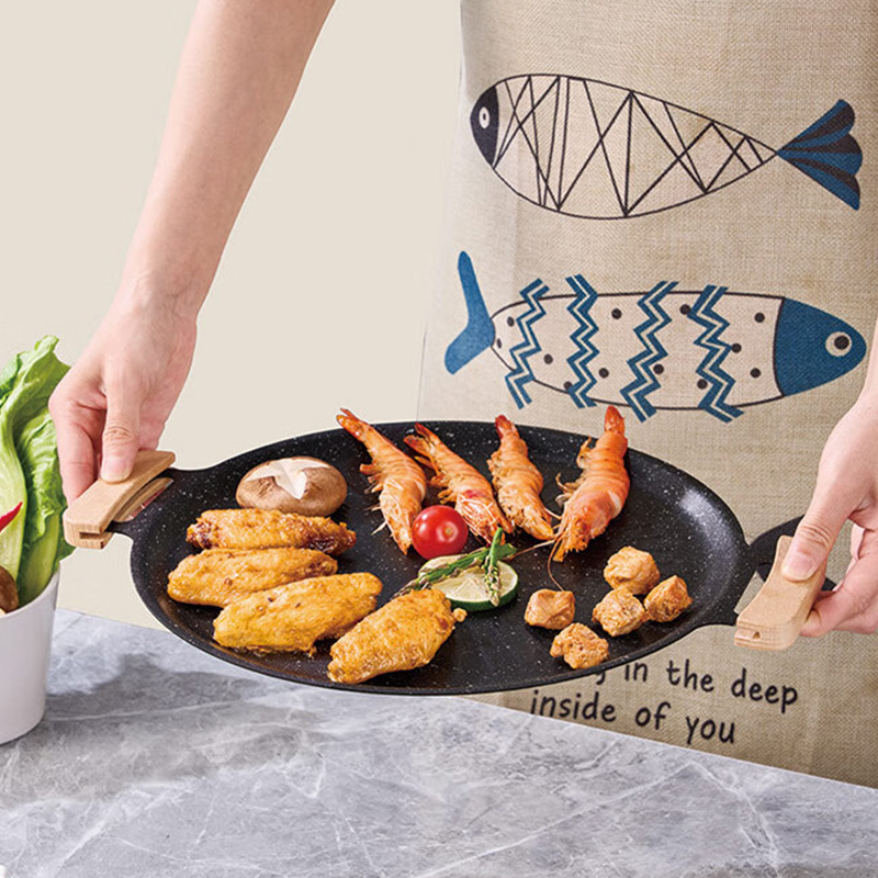 尚烤佳煎烤盘28cm外高内低均匀导热光滑易清洁宴享款SKJ-442高清大图