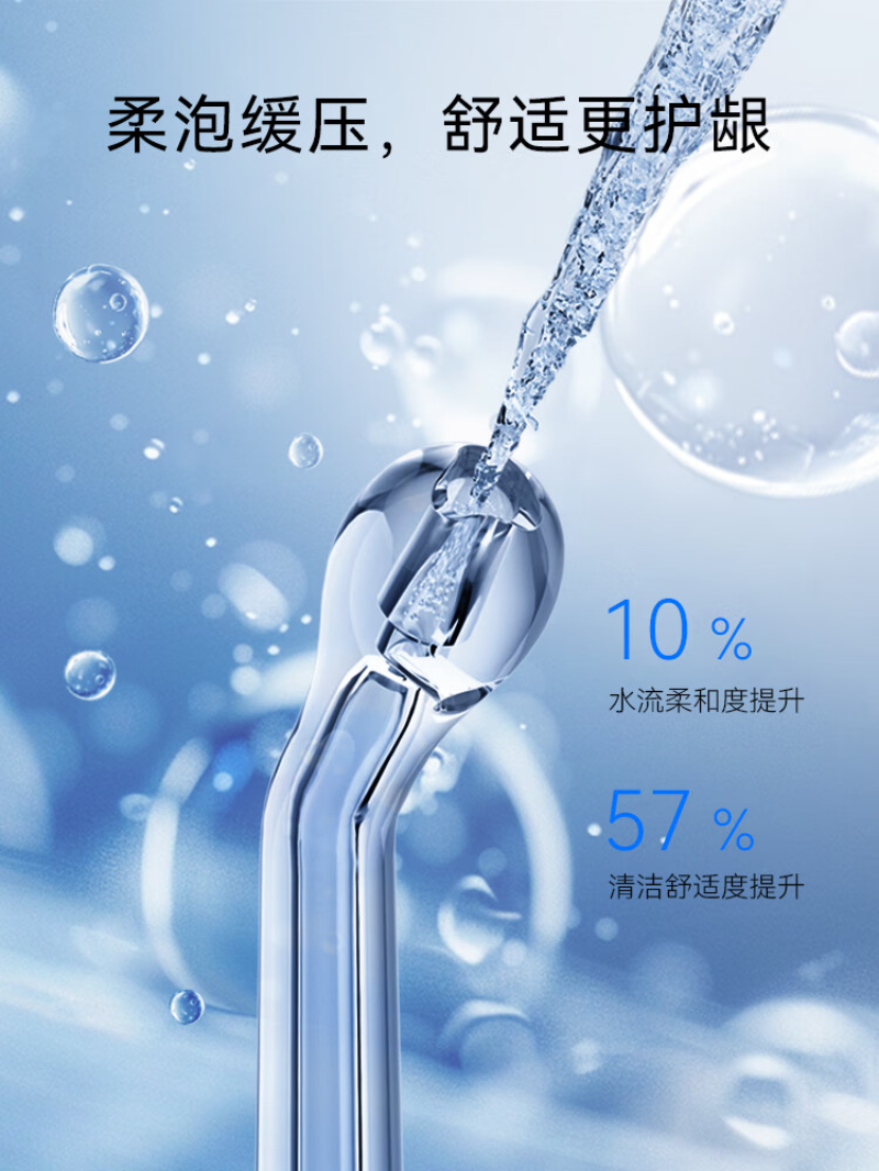 华为智选 家用立式便携式牙齿冲洗器 白色高清大图